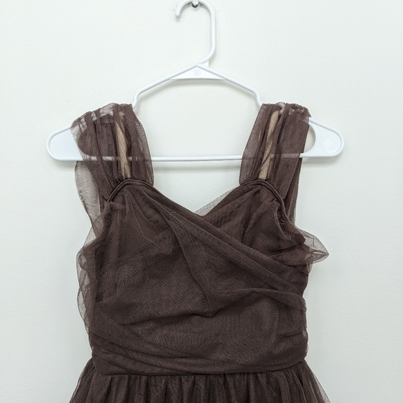 Weissman Show Time Brown Tulle Tank Dress Big Picture 10161 Size M - Picture 3 of 7